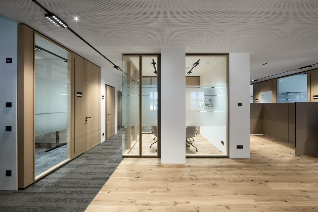 S1 FLR Glasrahmenelemente Eiche TS 4 Vollbauelemente Flush Türen, Vollbau , Absenkdichtung Gebäudeumluft Eiche Alois Scheicher GmbH (Scheicher.Wand)